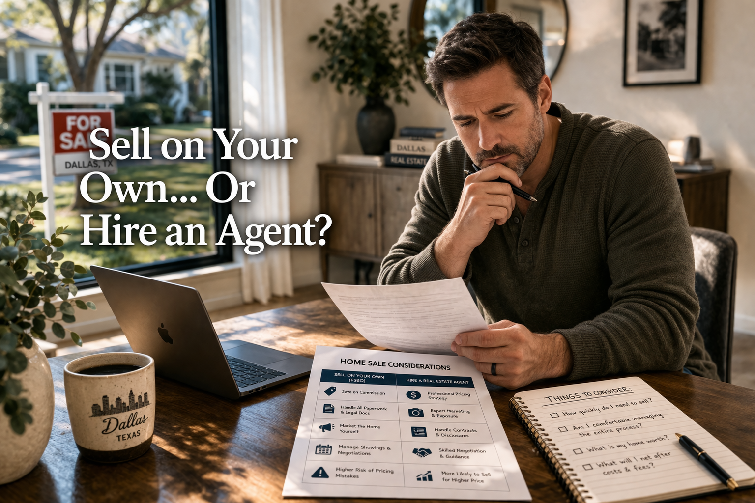 Should I Hire a Real Estate Agent or Sell My Dallas Home on My Own?