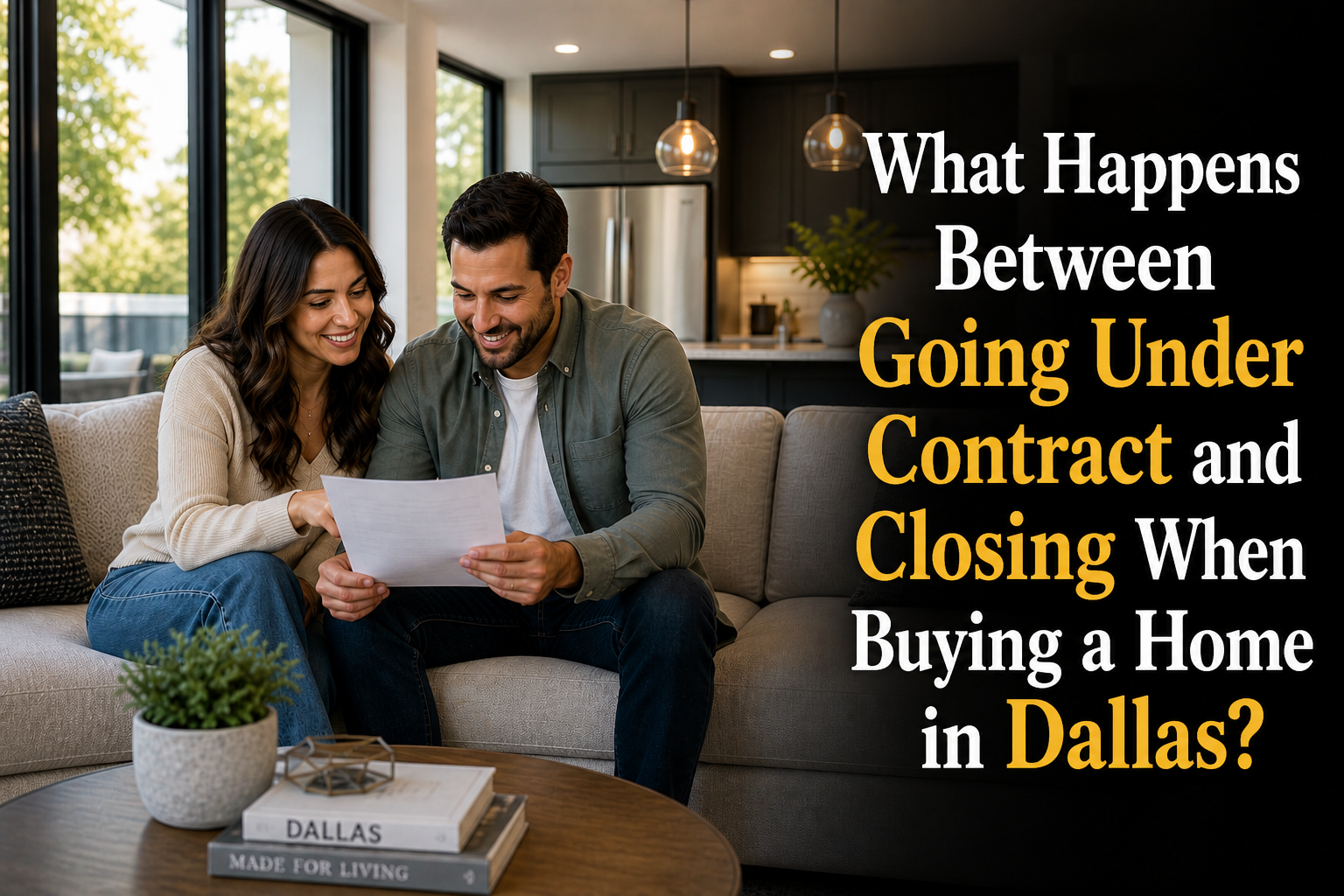 What Happens Between Going Under Contract and Closing When Buying a Home in Dallas?