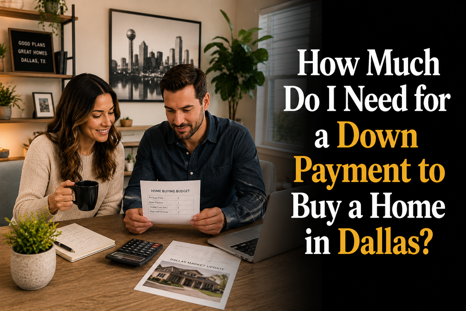 How Much Do I Need for a Down Payment to Buy a Home in Dallas?