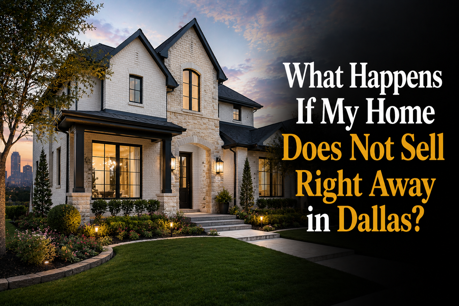What Happens If My Home Does Not Sell Right Away in Dallas?