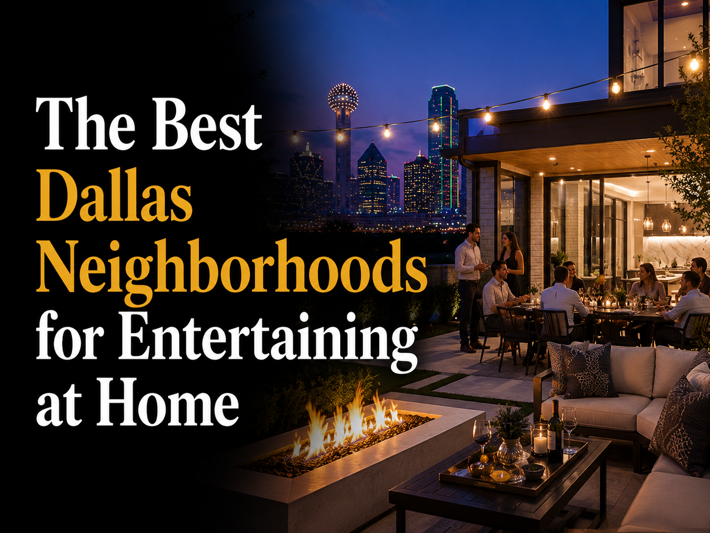 The Best Dallas Neighborhoods for Entertaining at Home