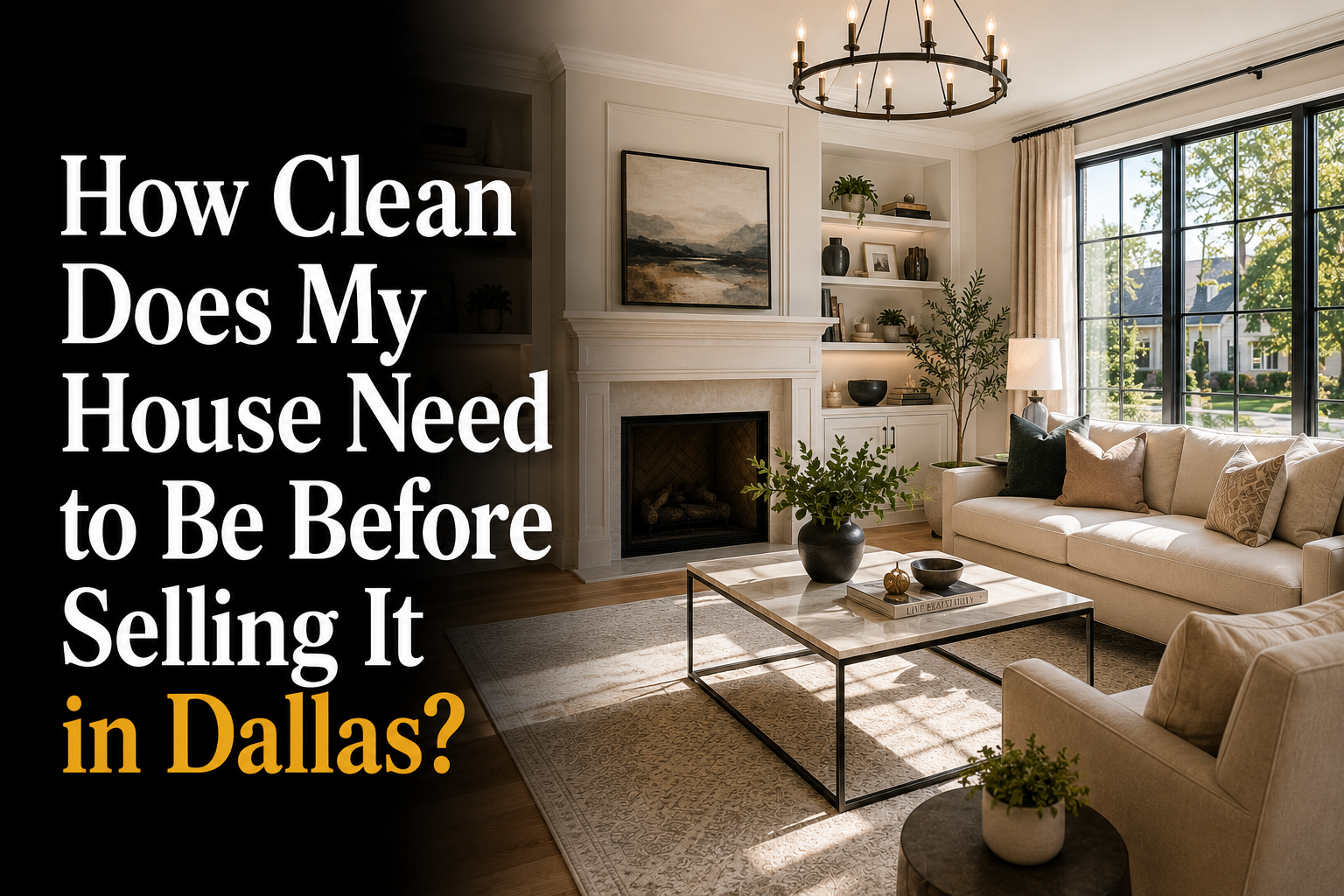 How Clean Does My House Need to Be Before Selling It in Dallas?
