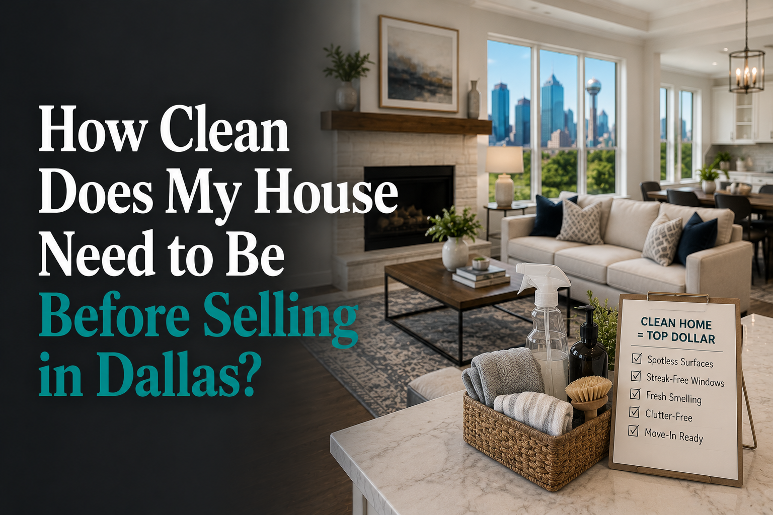 How Clean Does My House Need to Be Before Selling in Dallas?