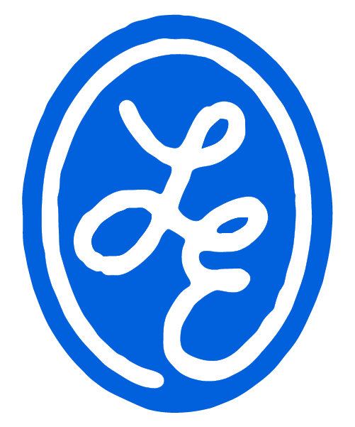 Blue biological cell with black internal structure lines