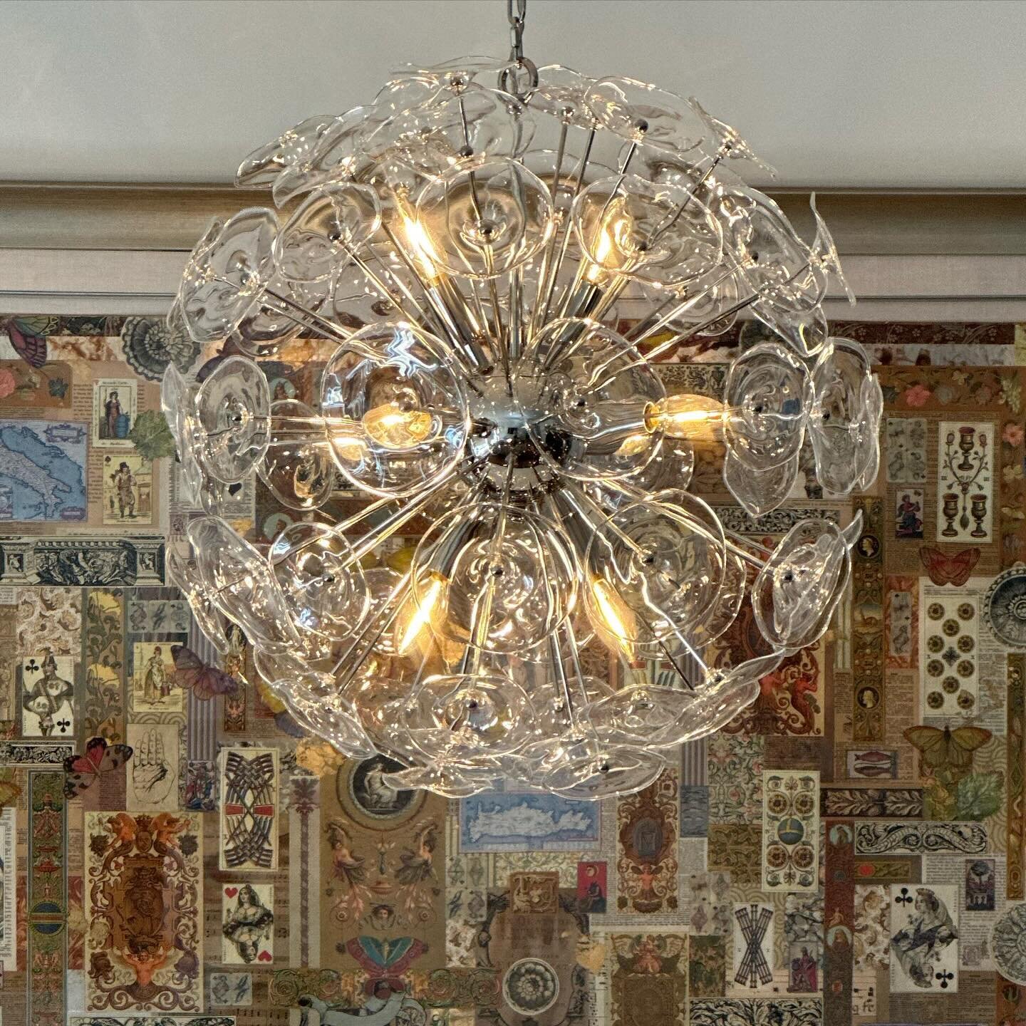 Spring time gives us the feeling of anew. Wanting to honor this client&rsquo;s painting as it is one of his favorites. Going with an equally artful chandelier, but one that does not visually obstruct the piece. 

Life is too short not to love the spa