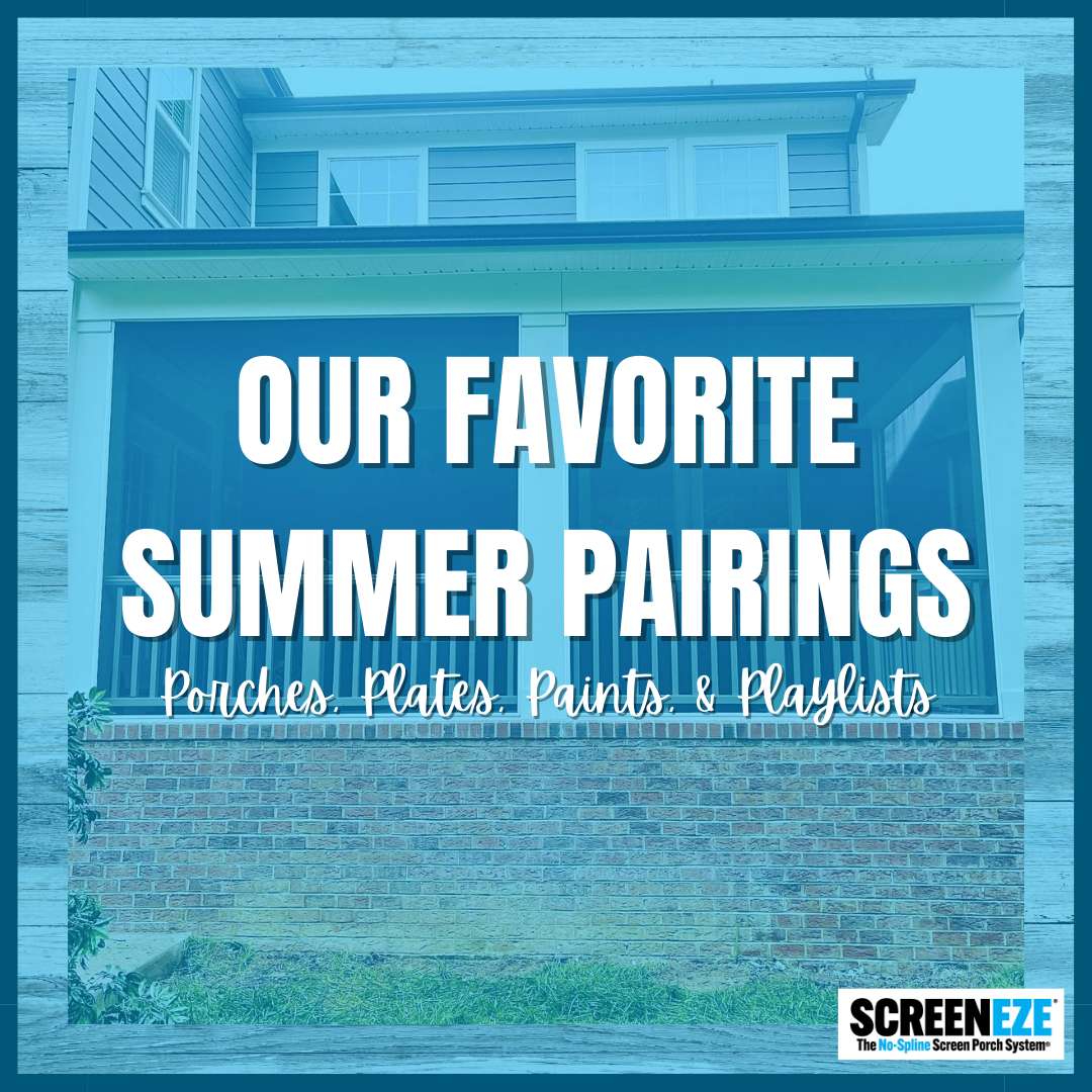 Our Favorite Summer Pairings - Porches, Plates, Paints, &amp; Playlists