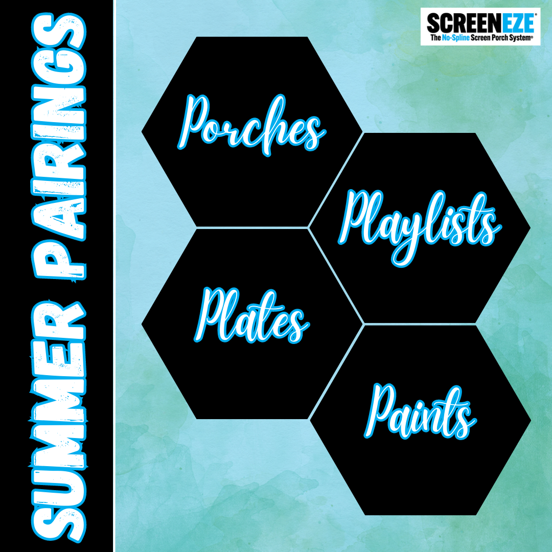 Summer Pairings - Porches, Playlists, Paints, &amp; Plates