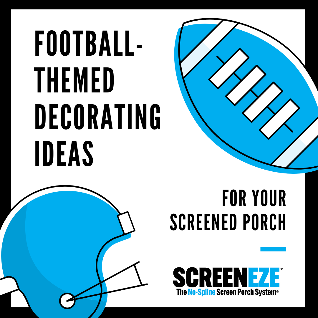 Football-Themed Decorating Ideas for Your Screened Porch
