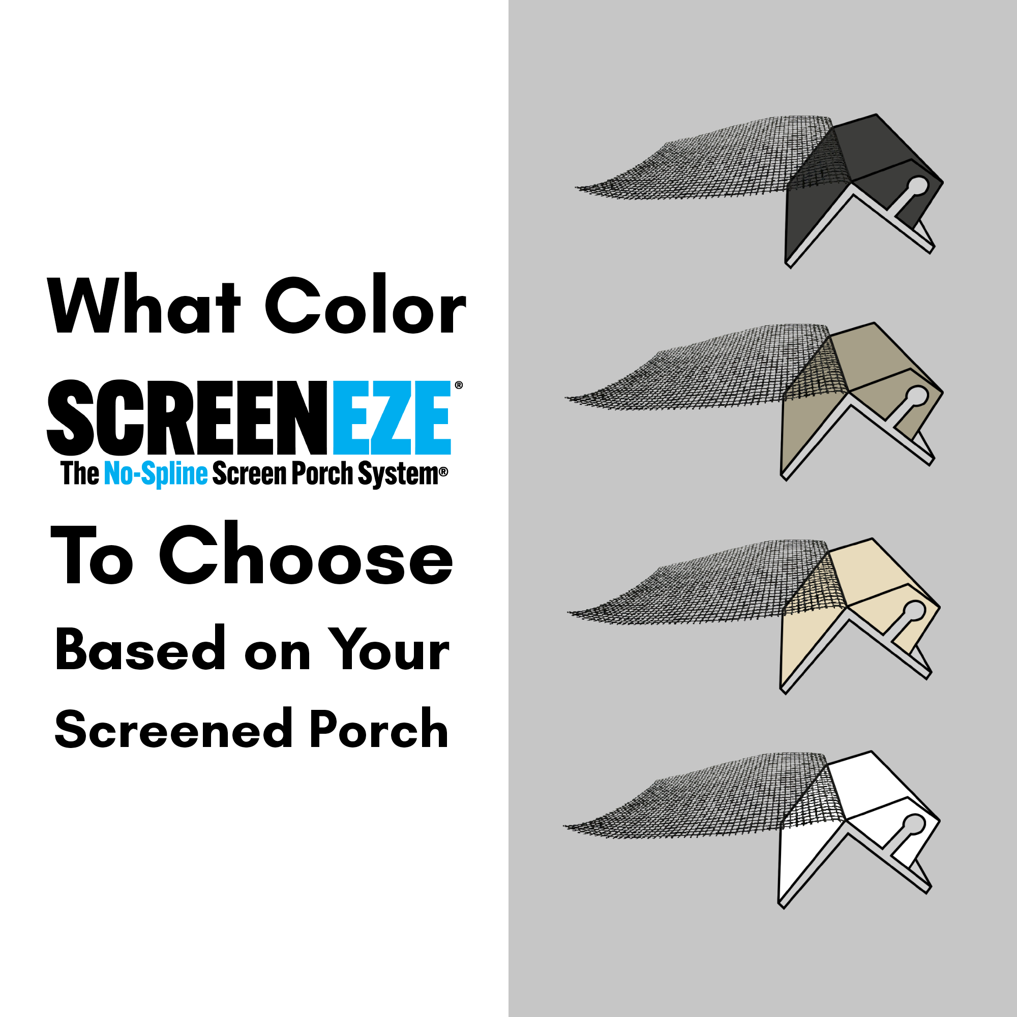 What Color SCREENEZE to Choose Based on Your Porch