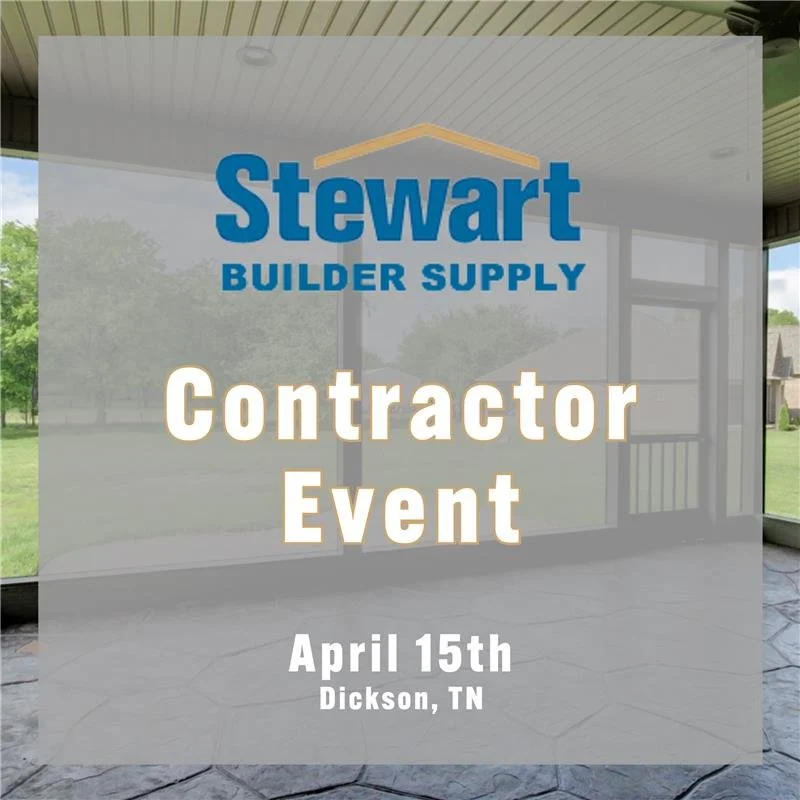 Stewart Builder Supply Contractor Event