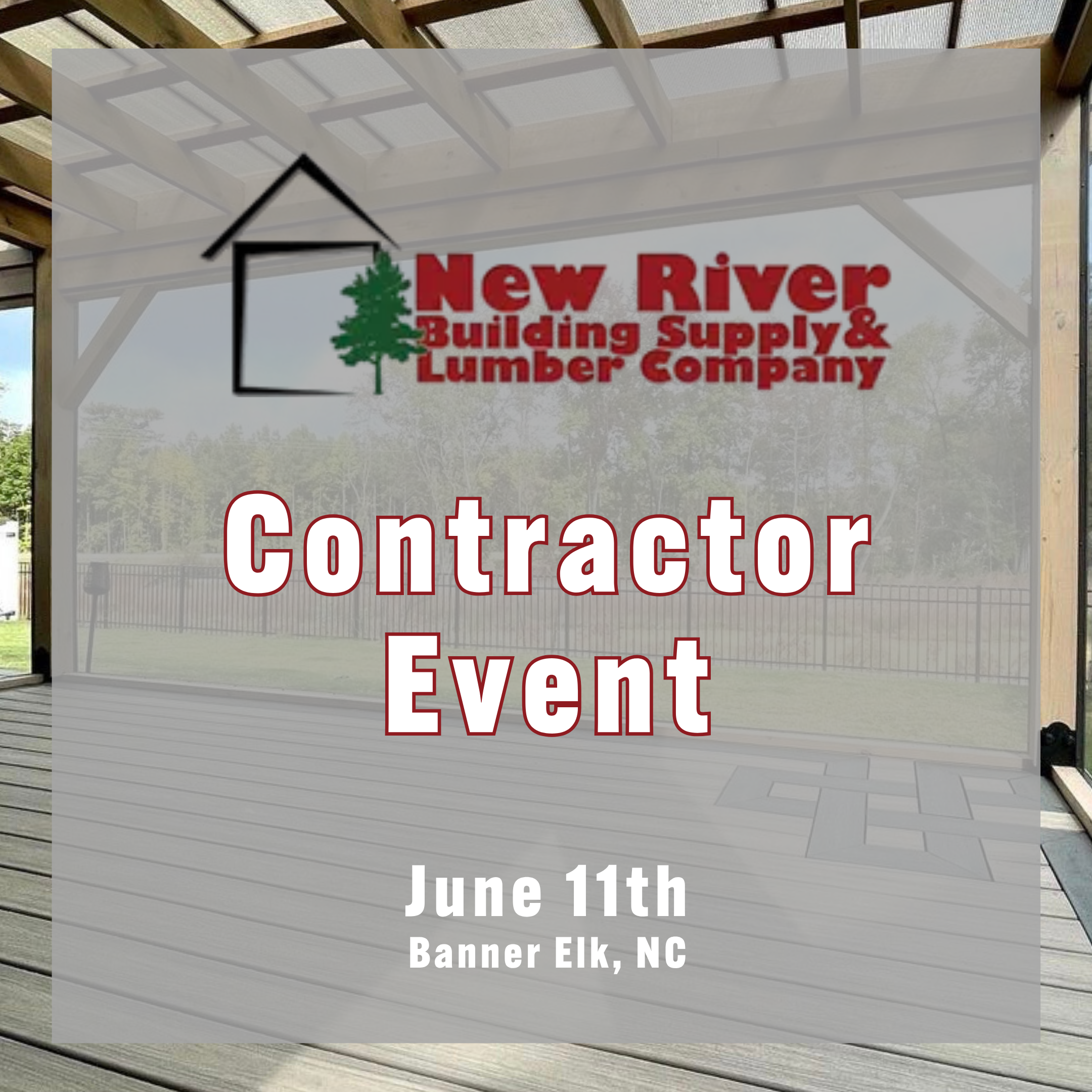 New River Building Supply Contractor Event
