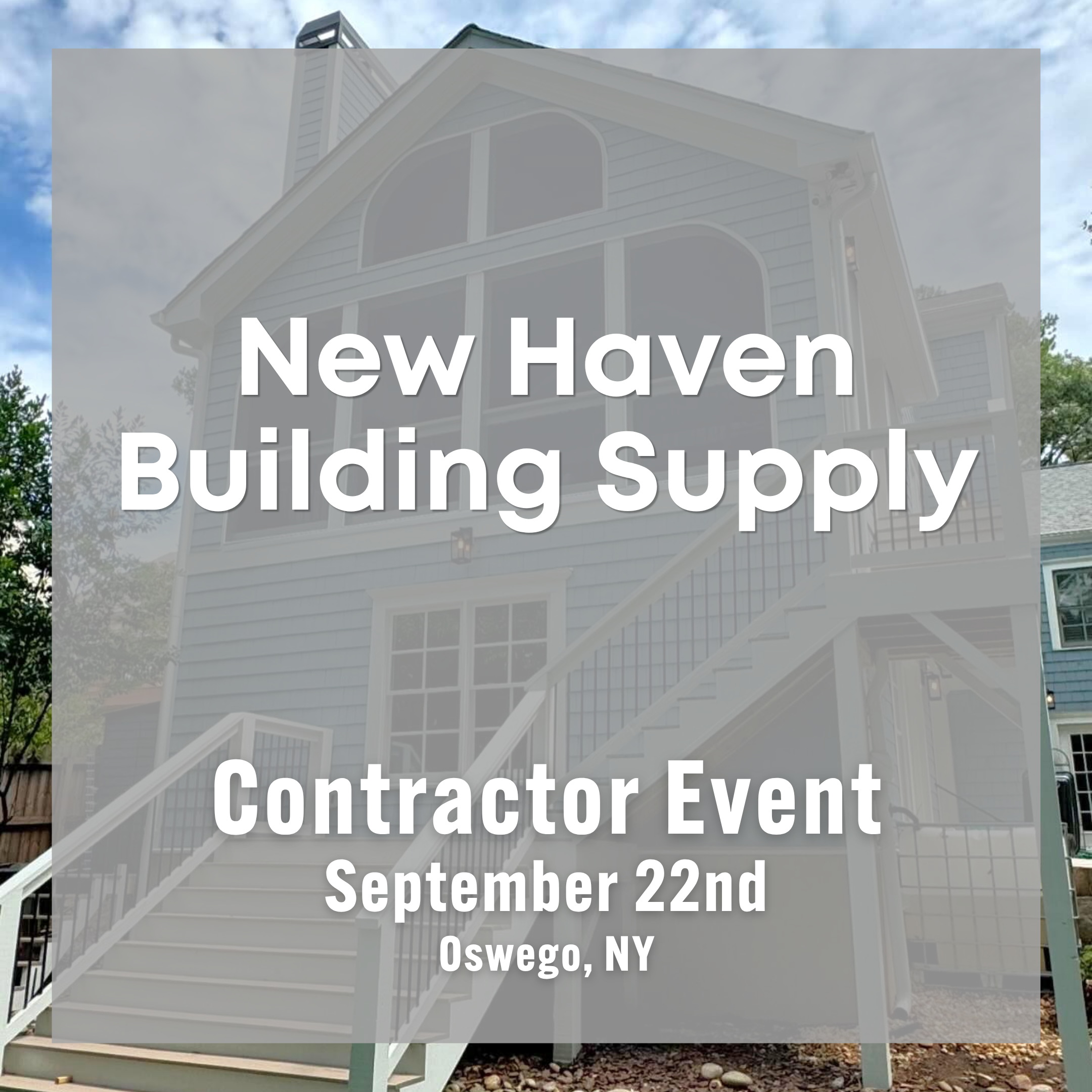 New Haven Building Supply Contractor Event
