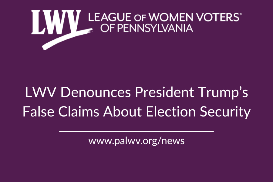 LWV: President’s false claims are a brazen attempt to undermine elections &nbsp;