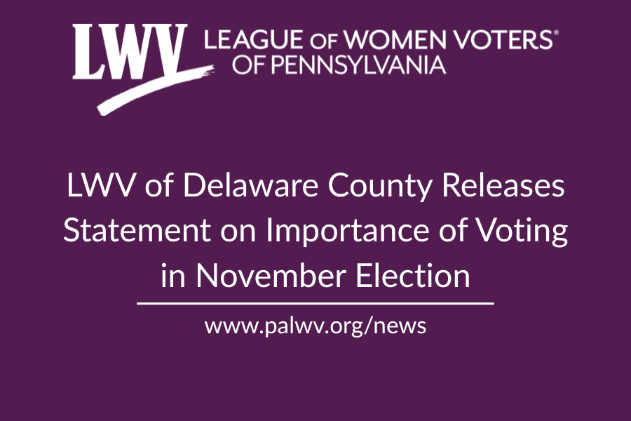 LWV of Delaware County: Claiming Your Power is Up to You