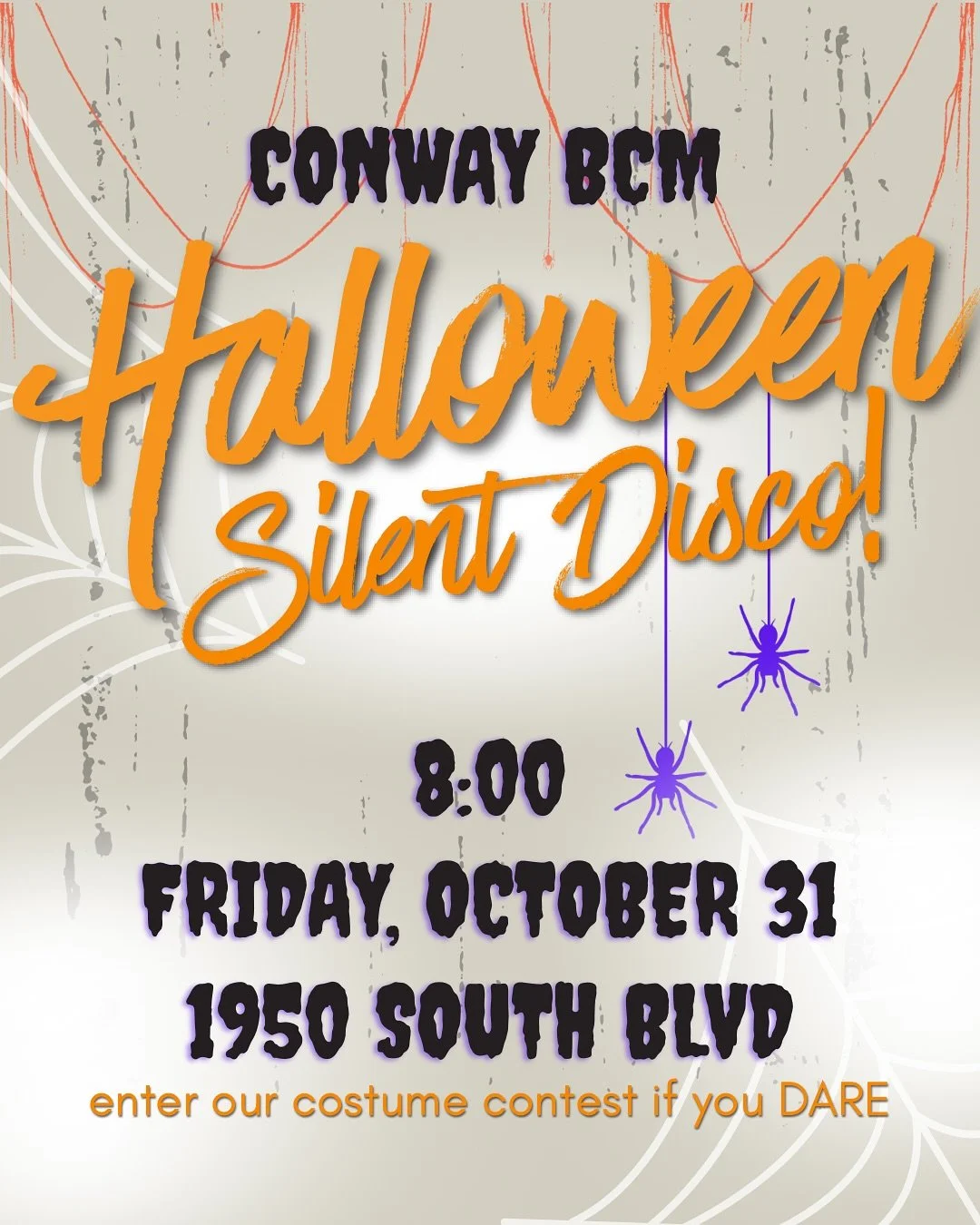 🕷️READY TO HAVE A SPOOKTACULAR NIGHT WITH YOUR BCM BESTIES!! 🎃

Our annual BCM silent disco is THIS FRIDAY!

8:00, at the BCM HOUSE!

And about that costume contest&hellip;. The winners will receive BEACH REACH SCHOLARSHIPPPSSSS!
