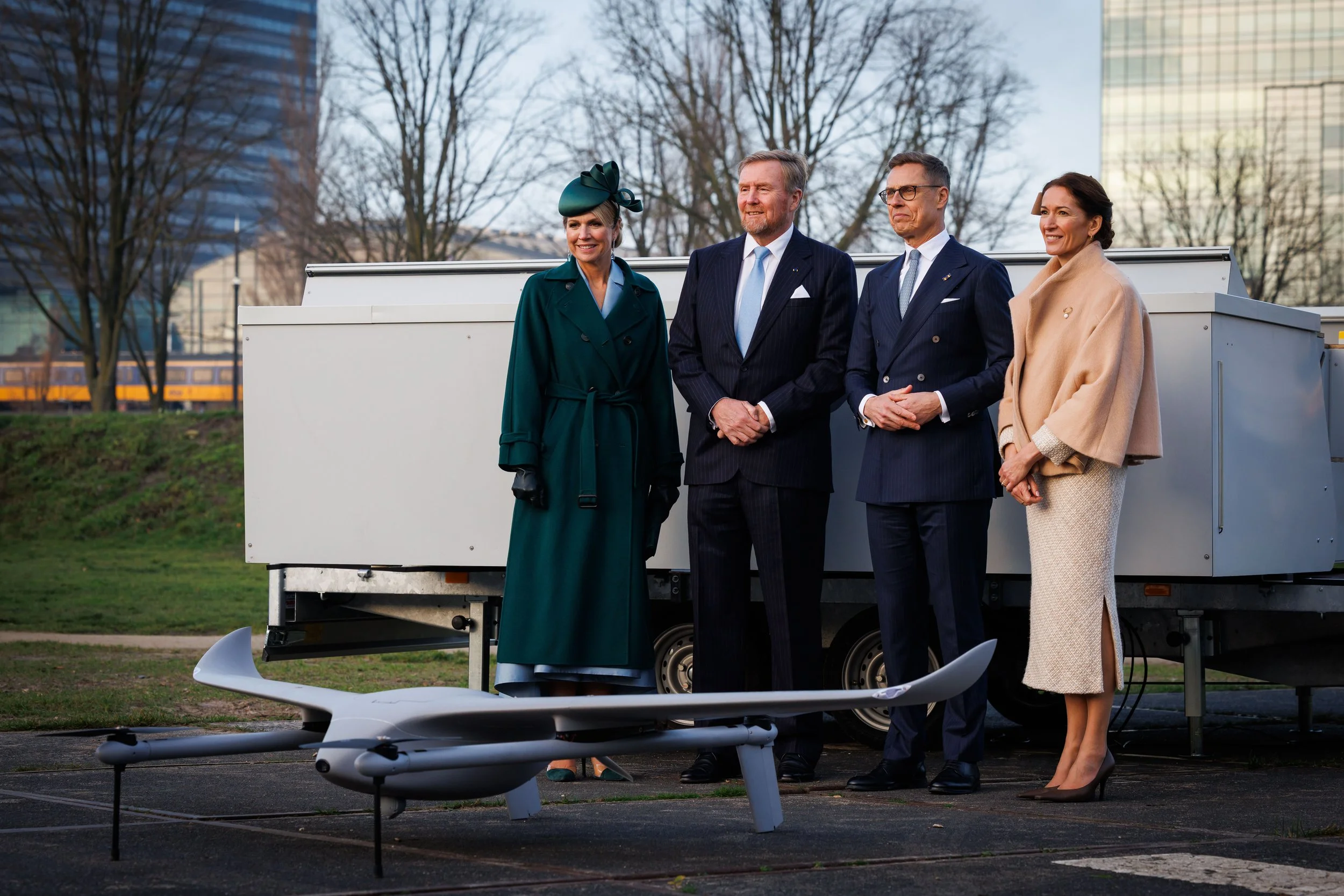 Publiek: Drone-event (Staatsbezoek)