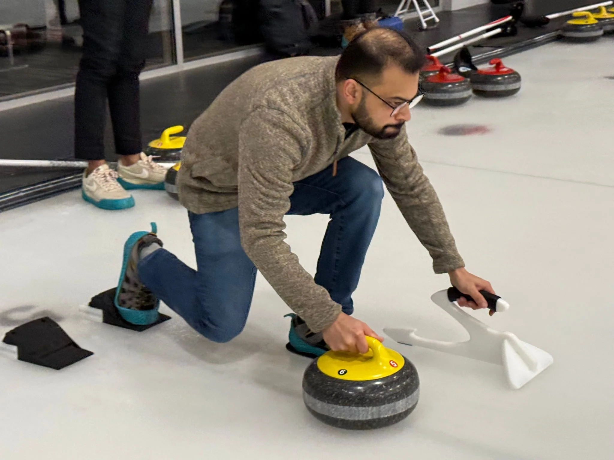 Kwon Lab Curling Fun, Winter 2025