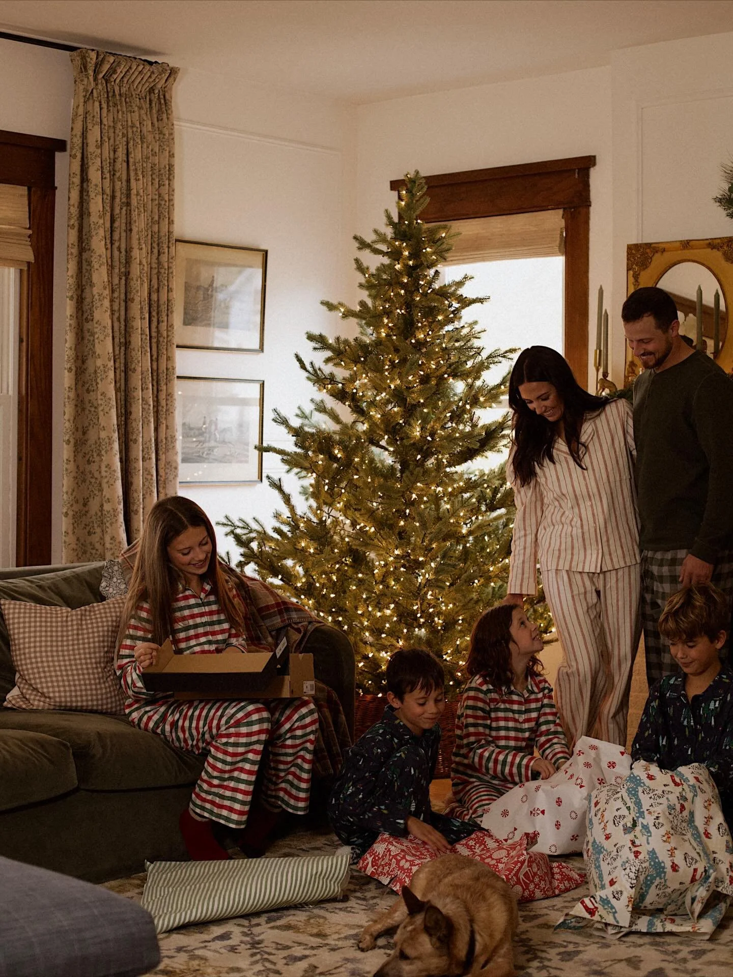 Every December, I find myself drawn to pieces that tell a story; ones that will become part of the fabric of our holidays year after year.

These embroidered stockings from @garnet.hill already feel like they&rsquo;ve been here forever&hellip; and I 