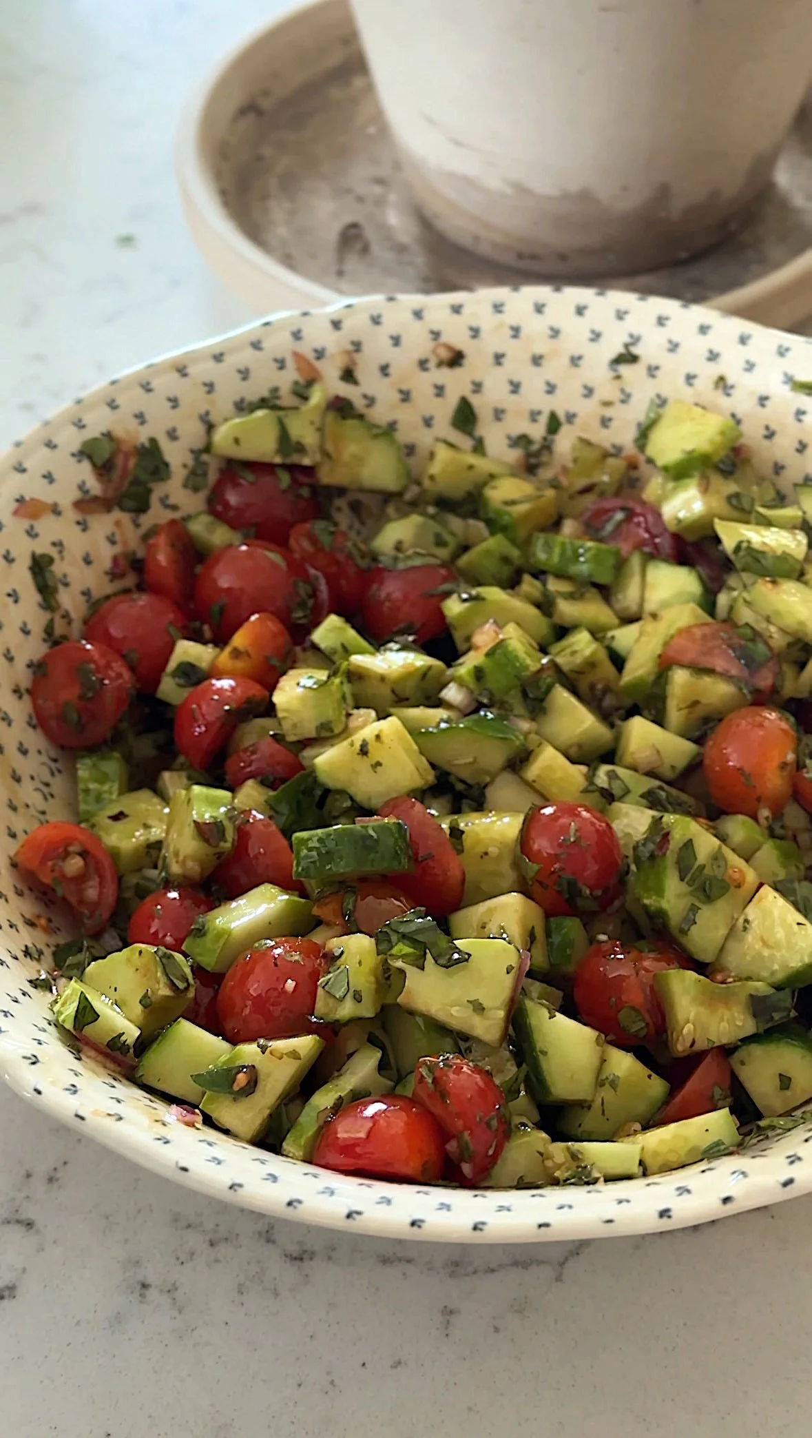 Garden Marinated Cucumber &amp; Tomato Salad