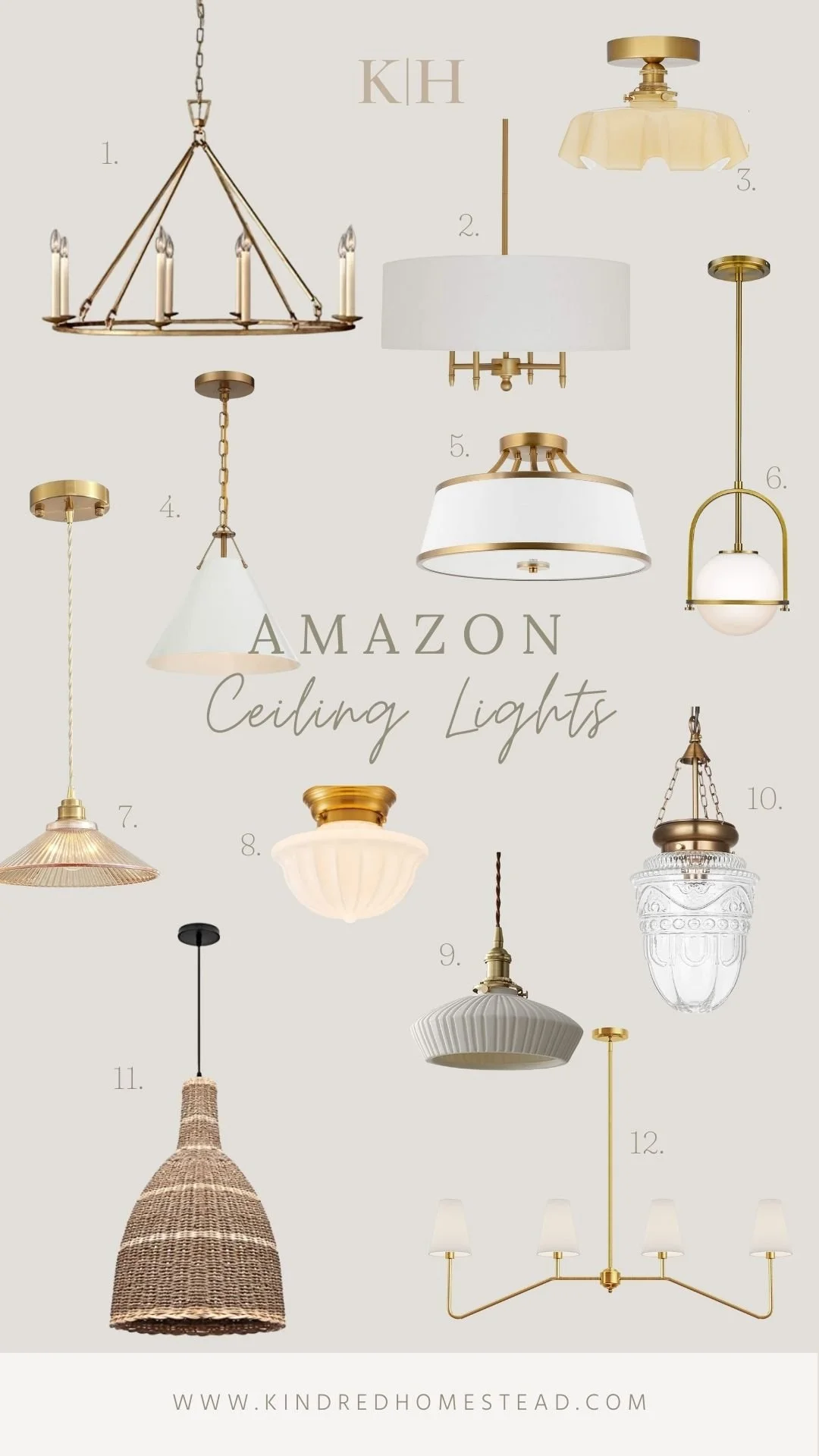 Amazon Ceiling Lights — KINDRED HOMESTEAD