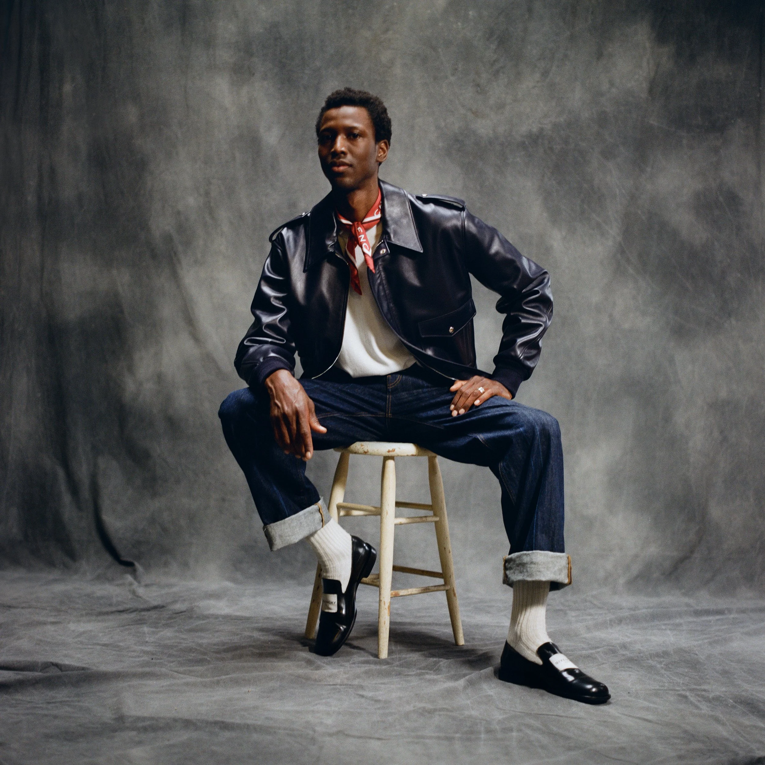Calvin Royal III poses in full Brunello Cucinelli look for Glass Magazine, photographed by Sam Bates & Andrew White of Indie Studios, as the dancer discusses the significance of being the first black male primary dancer in ABT in New York City.