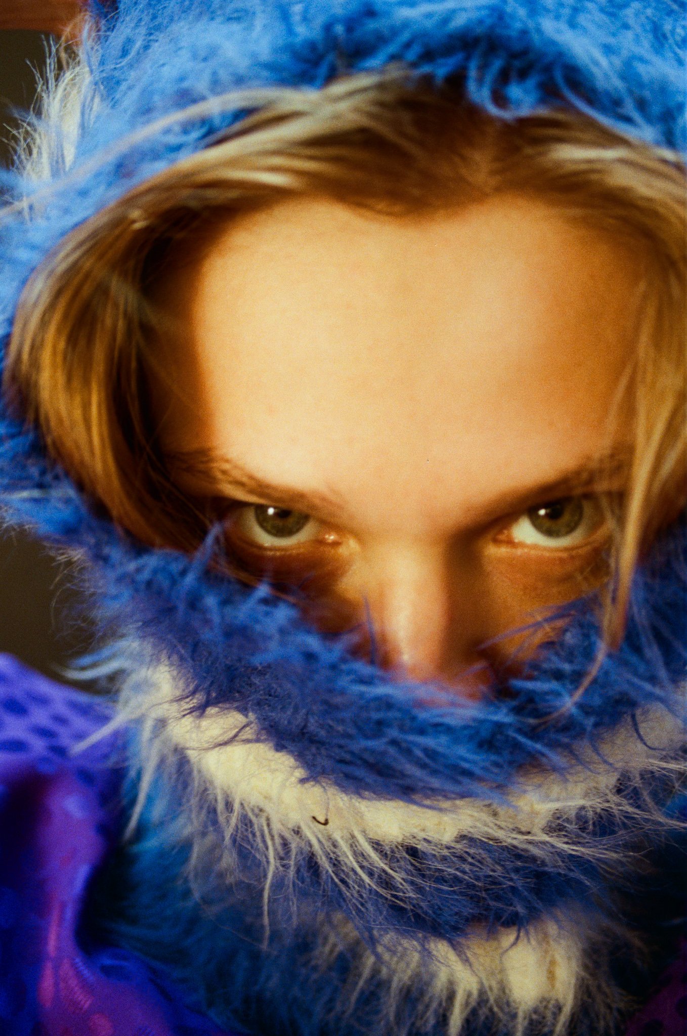 fashion accessories campaign with dramatic set design, analogue film photography shot by NYC film photographer Indie Studios photos explore androgyny & the 90s club scene in high-tension cinematic style