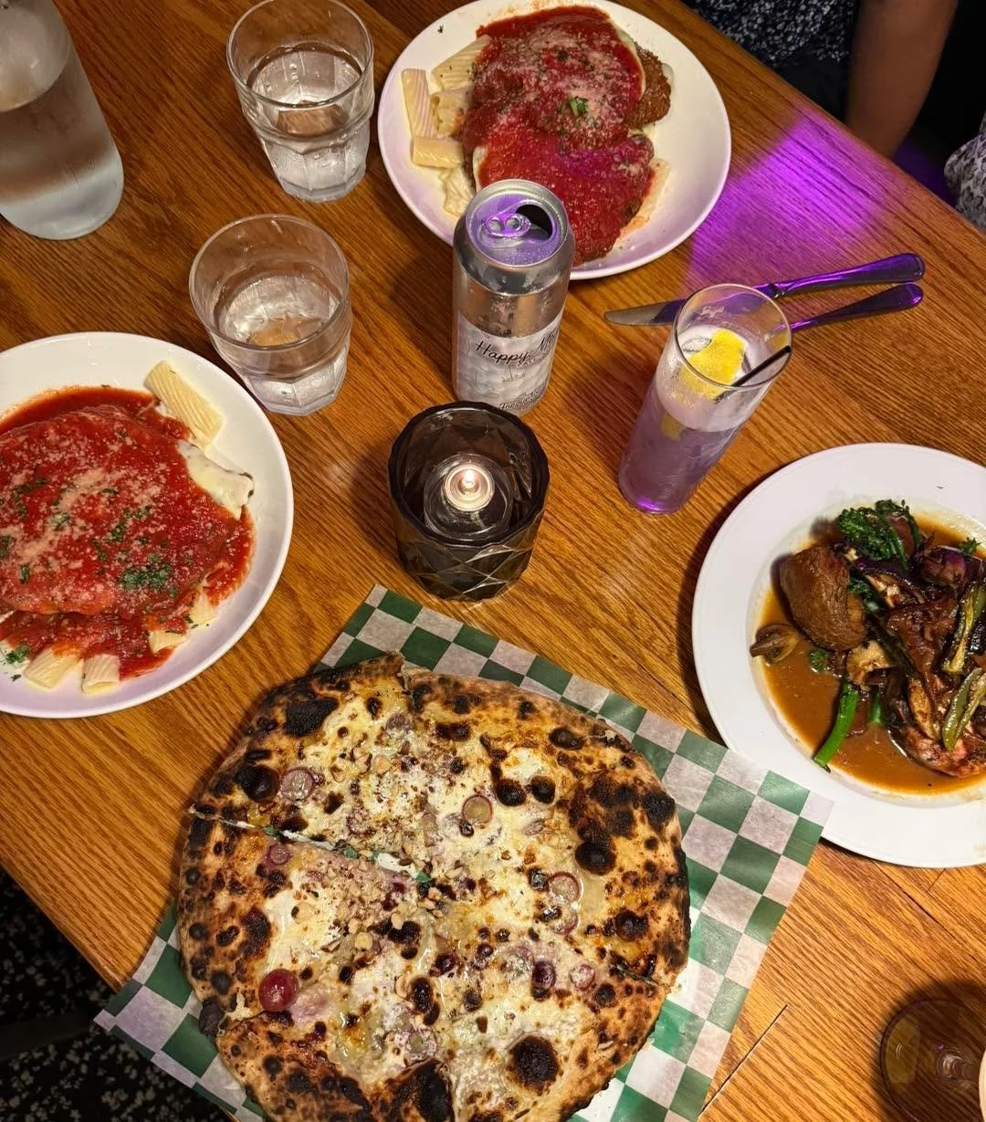 An evening fill with beautiful plates, rich flavors, and even better company. 🍝🍕✨