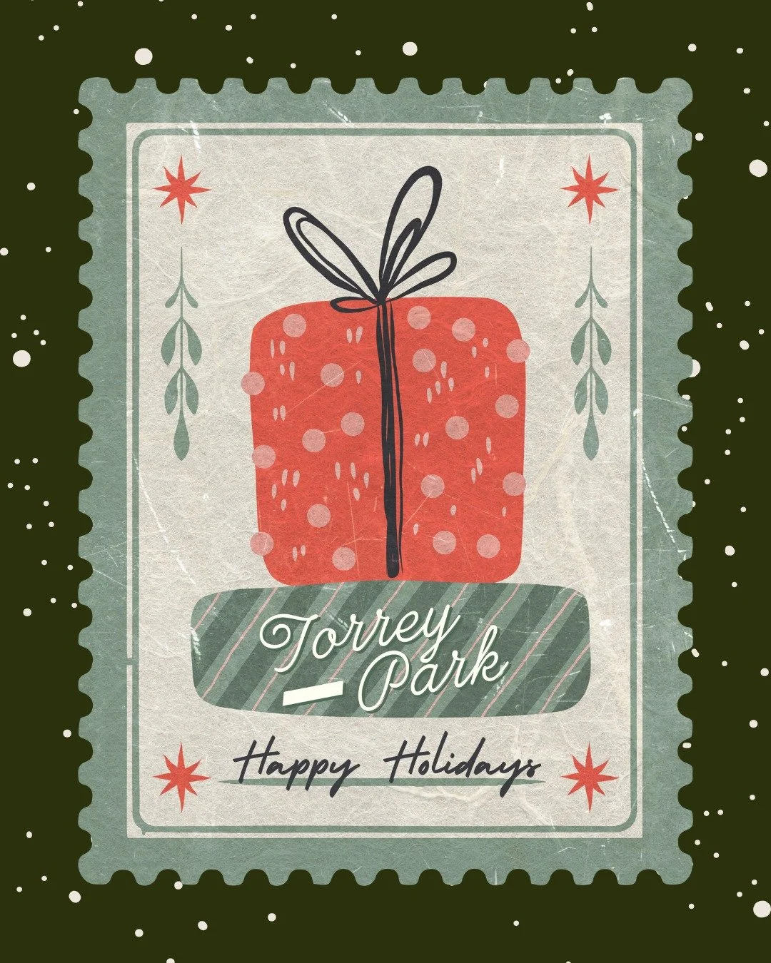 Happy Holidays from the team at Torrey Park! ✨

Don't forget, the bar will be open tomorrow, December 24th, from 12pm-3pm serving up your favorite cocktails. Be sure to grab those list minute gift cards too!🎁🍸