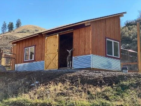 Goats have a New Barn!!