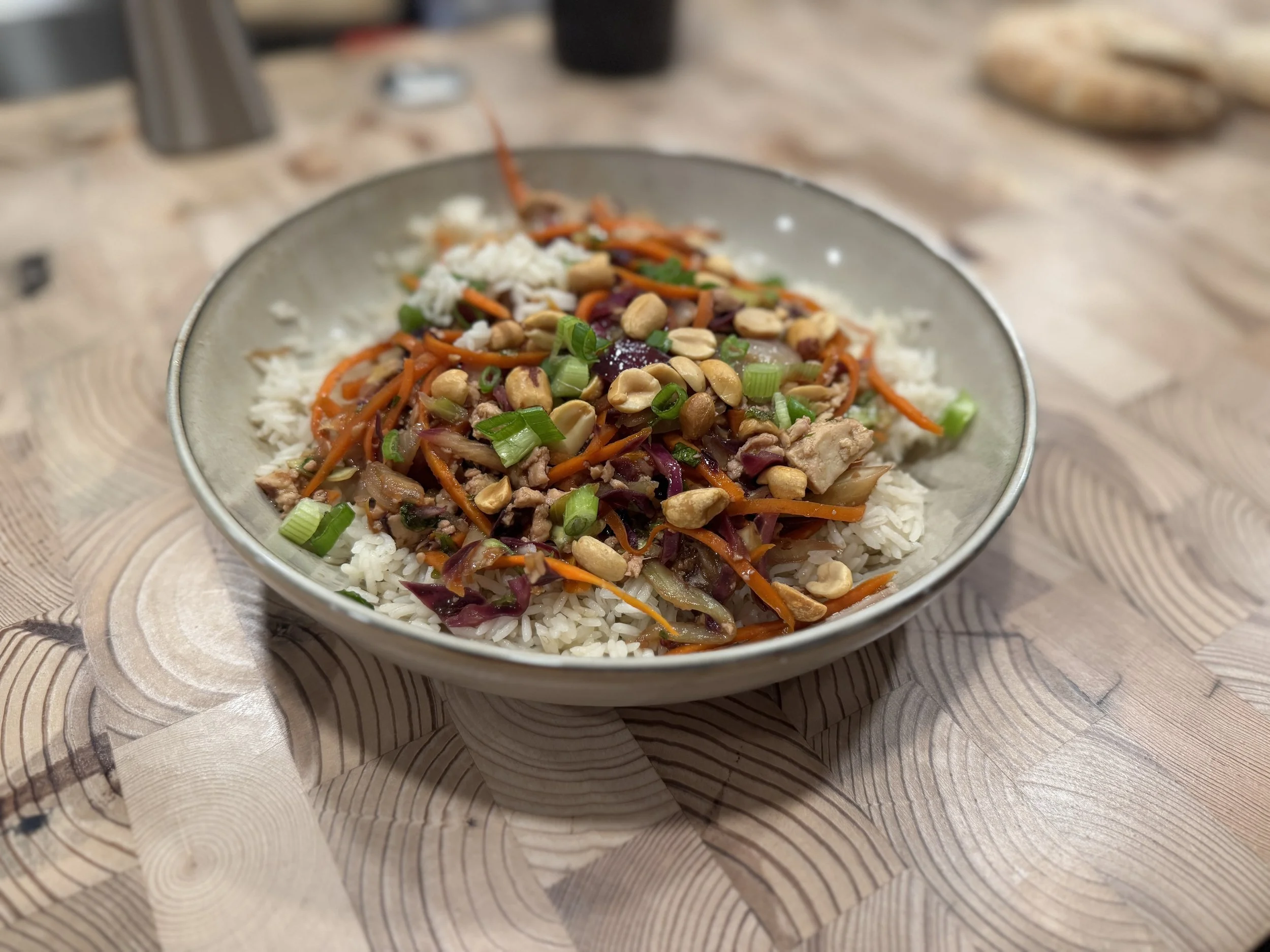 Vegan Egg Roll in a Bowl