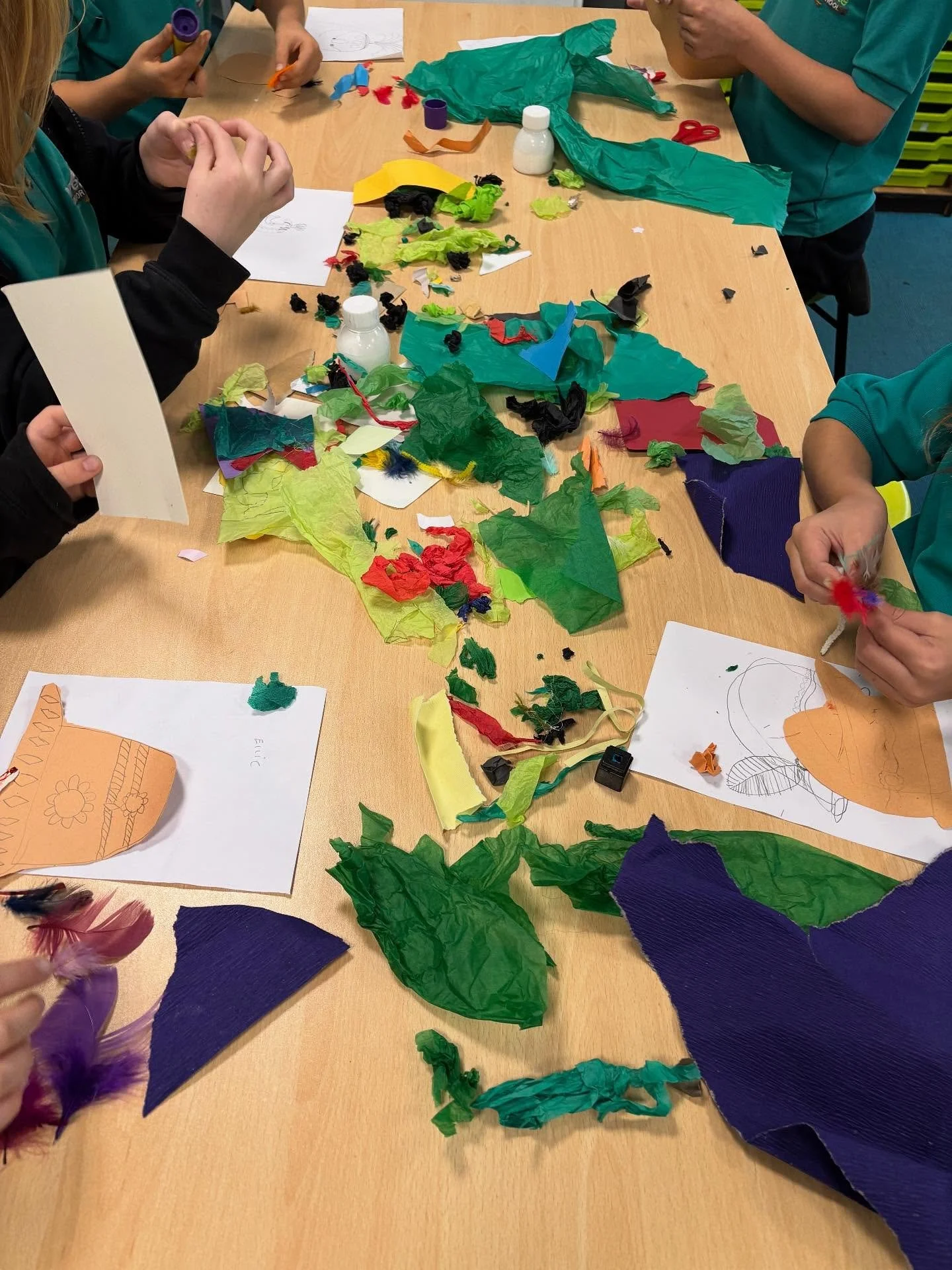 Today, Goldfinches have enjoyed designing some &ldquo;fantastic hats&rdquo;  and then using our skills to make a collage to make them come to life. #hebdenbridgeschools #hebdenbridgeschoolsfederation