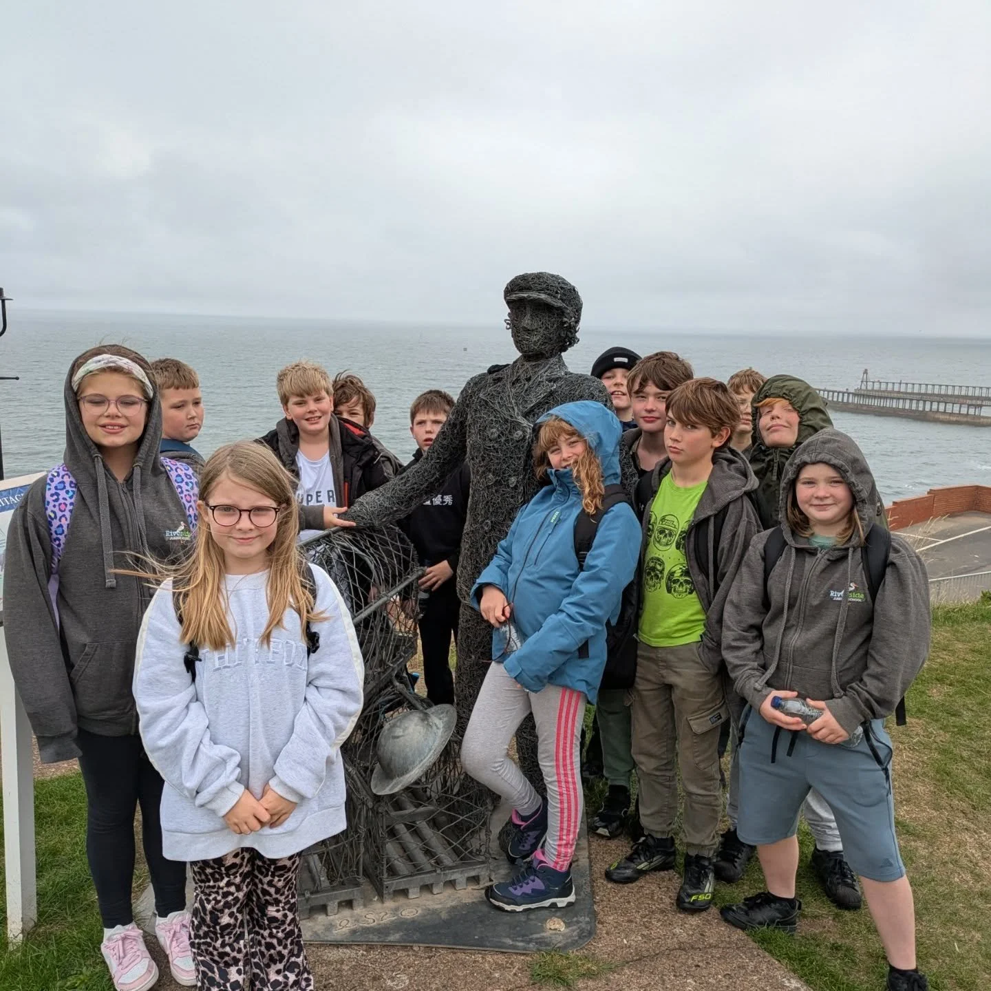 Group 2 and half of group 3 took on the Whitby trail and answered all the questions correctly, also completing the photo challenges (finding something heart shaped, something blue, dracula pose, captain cook pose, a selfie with the Abbey, a reflectio