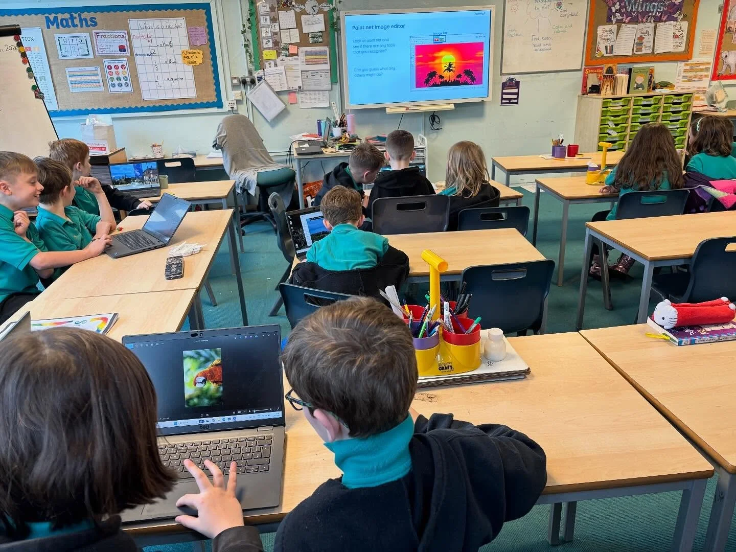 Is that swan the correct way up?  Goldfinches have been practising their editing skills in our computing lessons this week. #hebdenbridgeschoolsfederation #hebdenbridgeschools