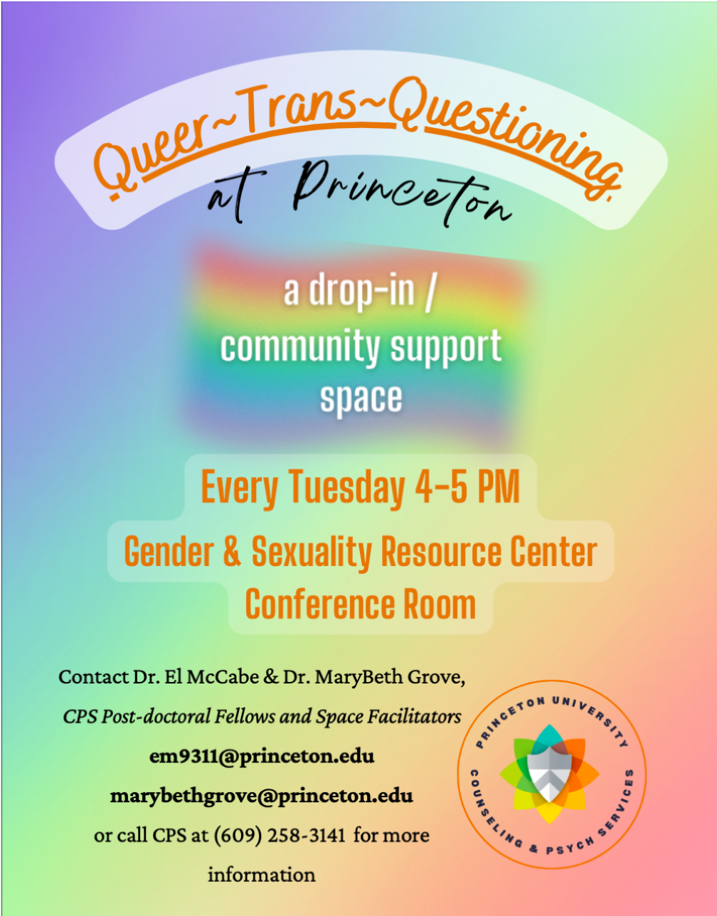 Queer, Trans, and Questioning Support Space