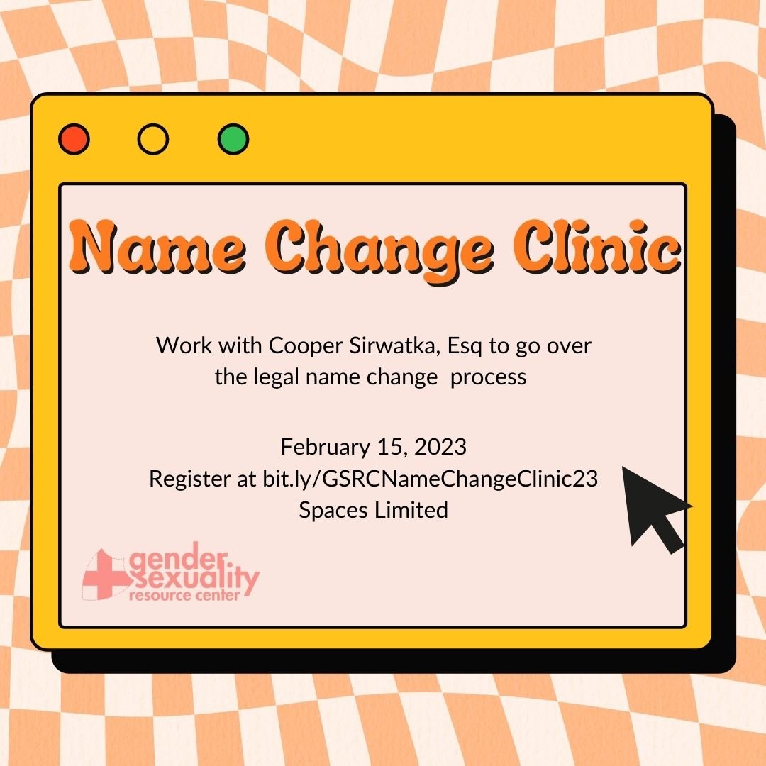 Name Change Clinic with Cooper Sirwatka, Esq.