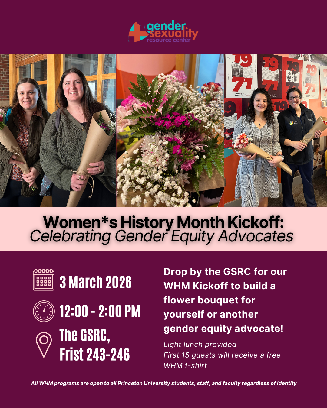 Women's History Month Kickoff: Bouquet Building