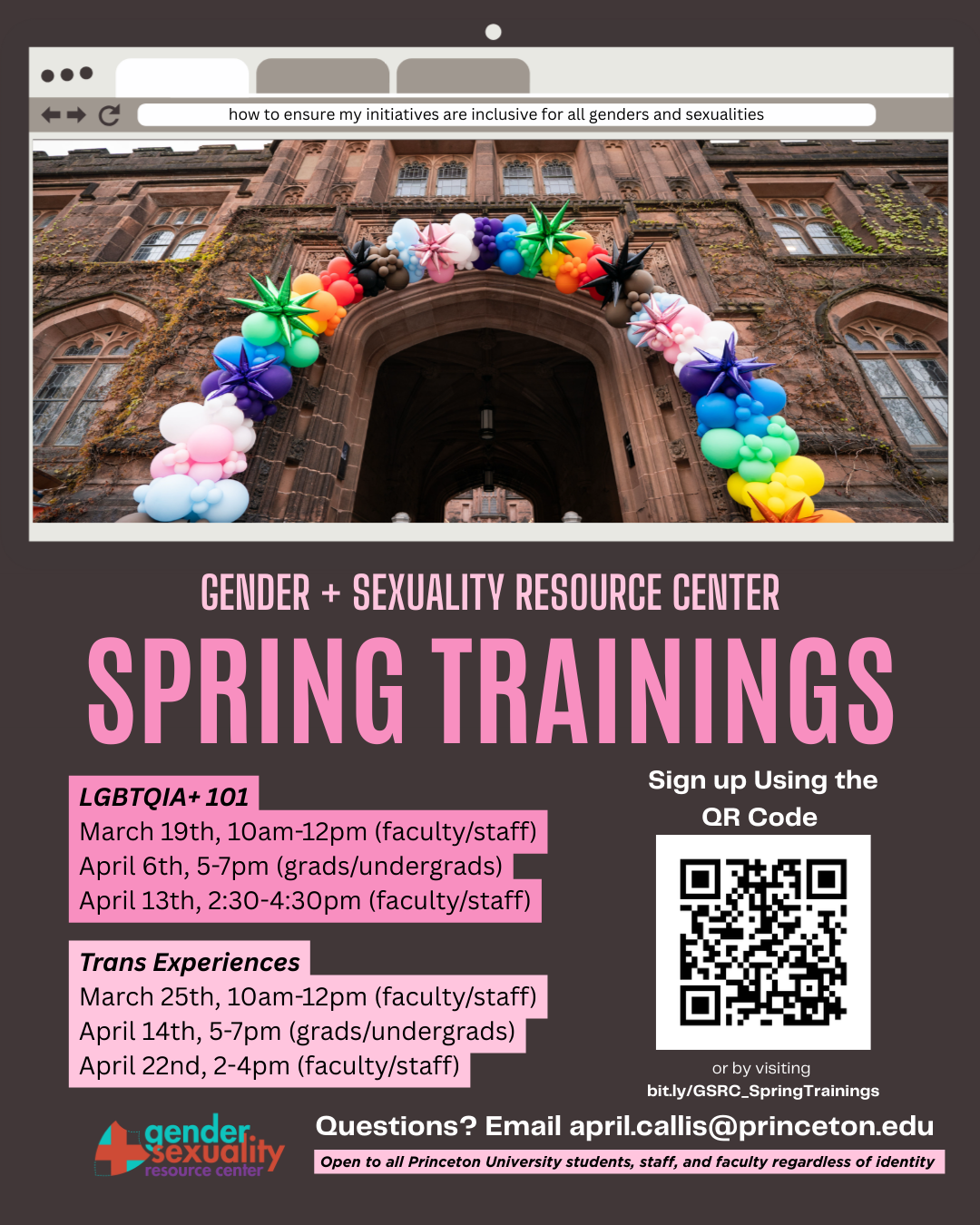GSRC Spring Trainings: LGBTQIA+ 101 (for faculty/staff)