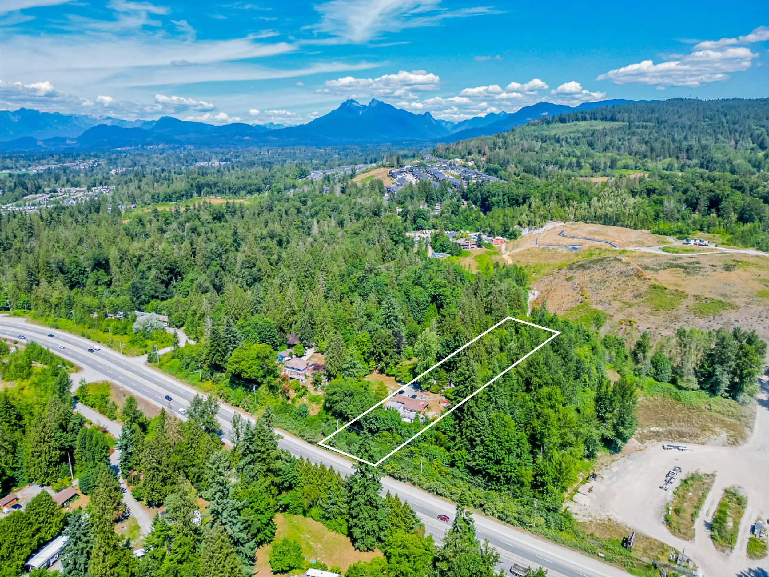 Outline of an industrial property/land in maple ridge