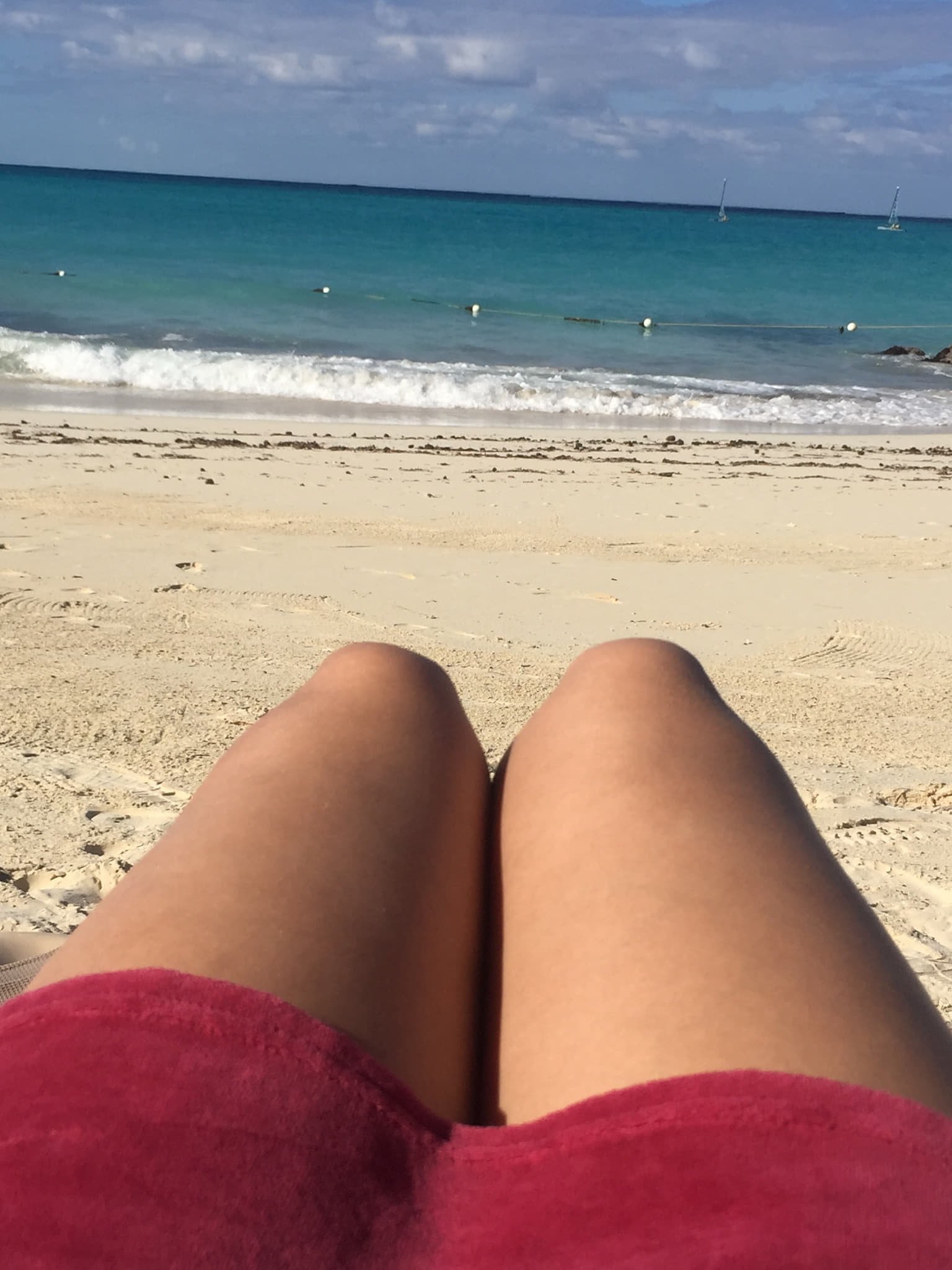 Woman looking at beach in Caribean.jpeg