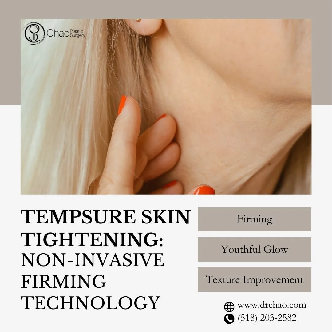 Achieve firmer, more youthful skin without surgery using TEMPSURE radiofrequency technology at Vigour Aesthetics + Wellness, A Chao Plastic Surgery Med Spa. This innovative treatment uses controlled heat energy to stimulate collagen production and ti