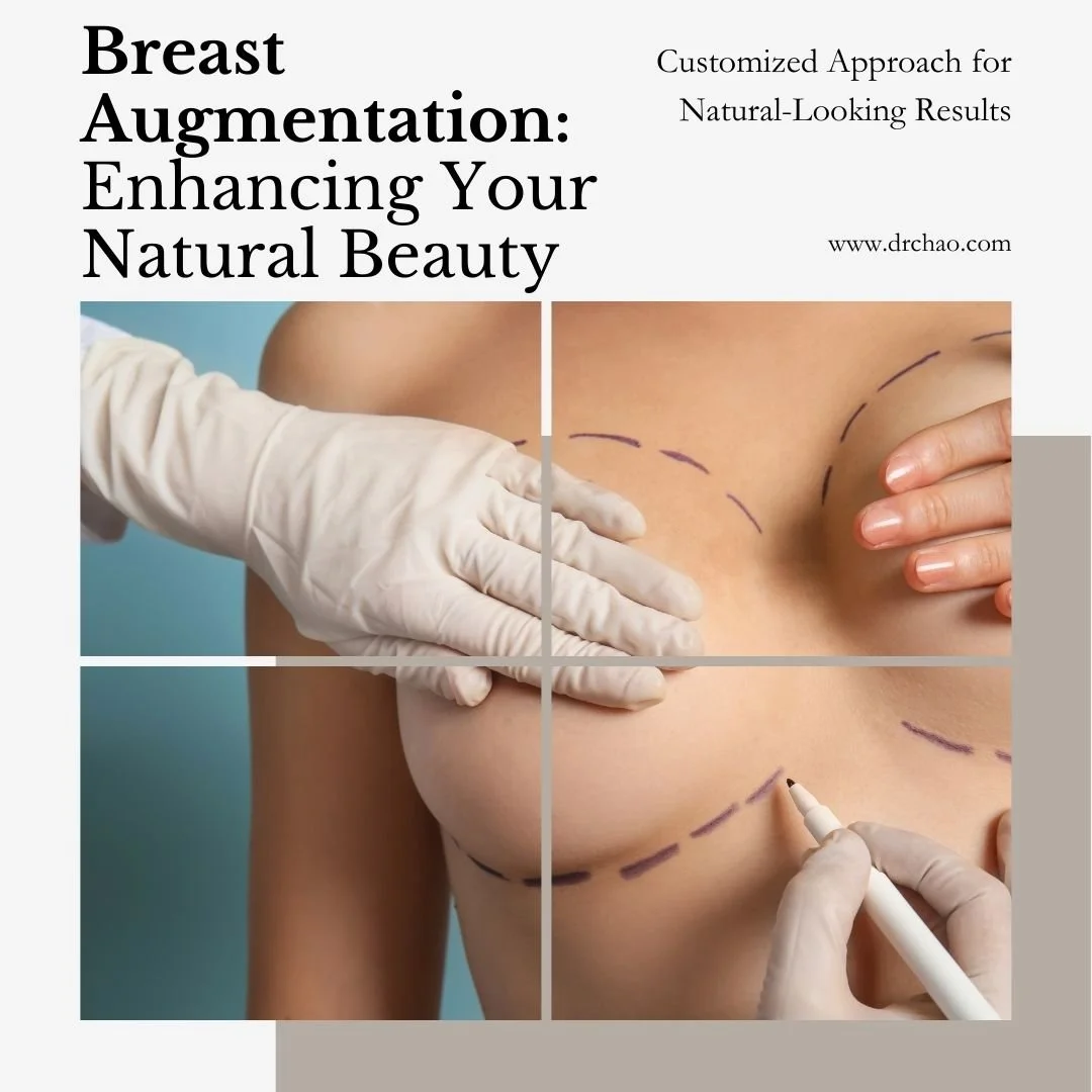 Breast augmentation at Chao Plastic Surgery is about creating enhancement that looks and feels natural while boosting your confidence. Dr. Chao's personalized approach considers your body frame, lifestyle, and aesthetic goals to recommend the ideal i