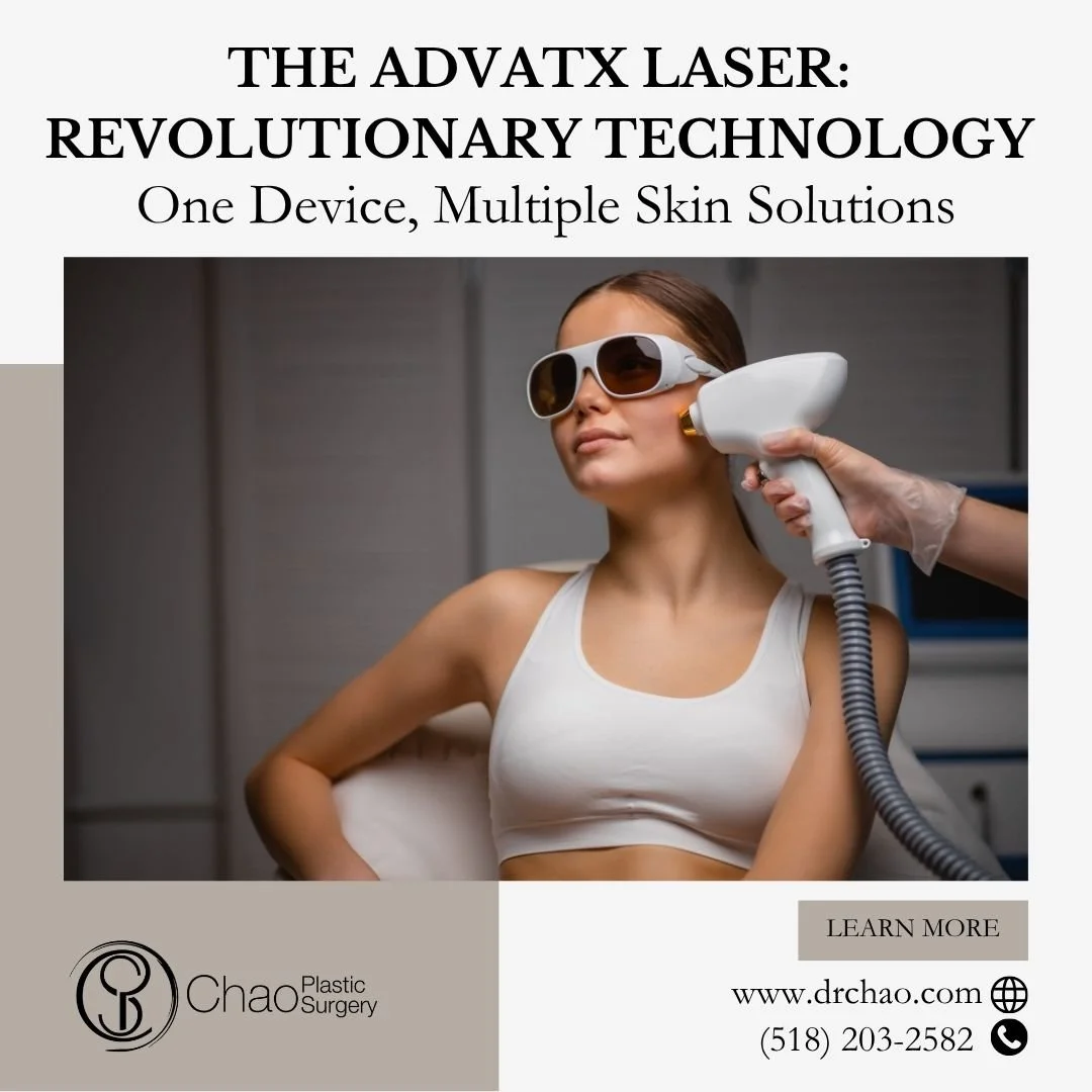 Experience the versatility of ADVATX laser technology at Vigour Aesthetics + Wellness, A Chao Plastic Surgery Med Spa. This innovative dual-wavelength laser system addresses multiple skin concerns in a single treatment, from vascular lesions and pigm