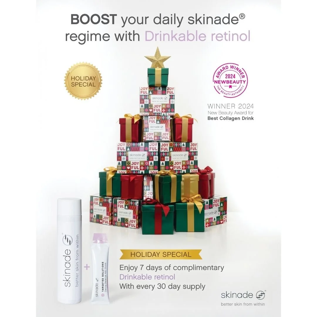 Give the gift of glowing skin this holiday season! We're thrilled to offer Skinade&reg;'s special Holiday Gift Sets at Vigour Aesthetics + Wellness, A Chao Plastic Surgery Med Spa. These luxurious drinkable collagen supplements are the perfect way to
