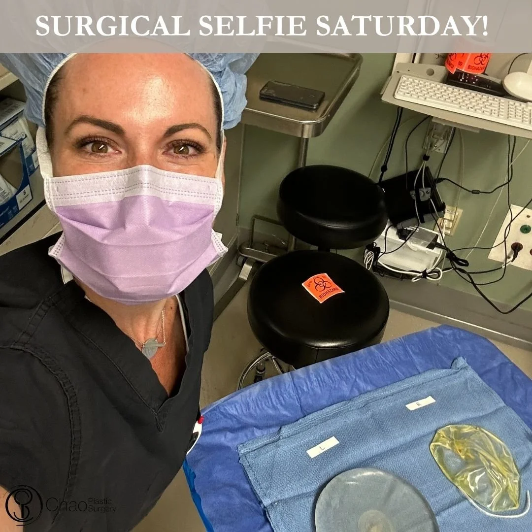 💉 Good morning! It's SURGICAL SELFIE SATURDAY 💉

Here we have our PA Beckie with one of her surgical selfies after she and Dr Chao completed another life changing surgical transformation in the OR.

😷 Treatment: Breast Implant Removal (Explant) fo