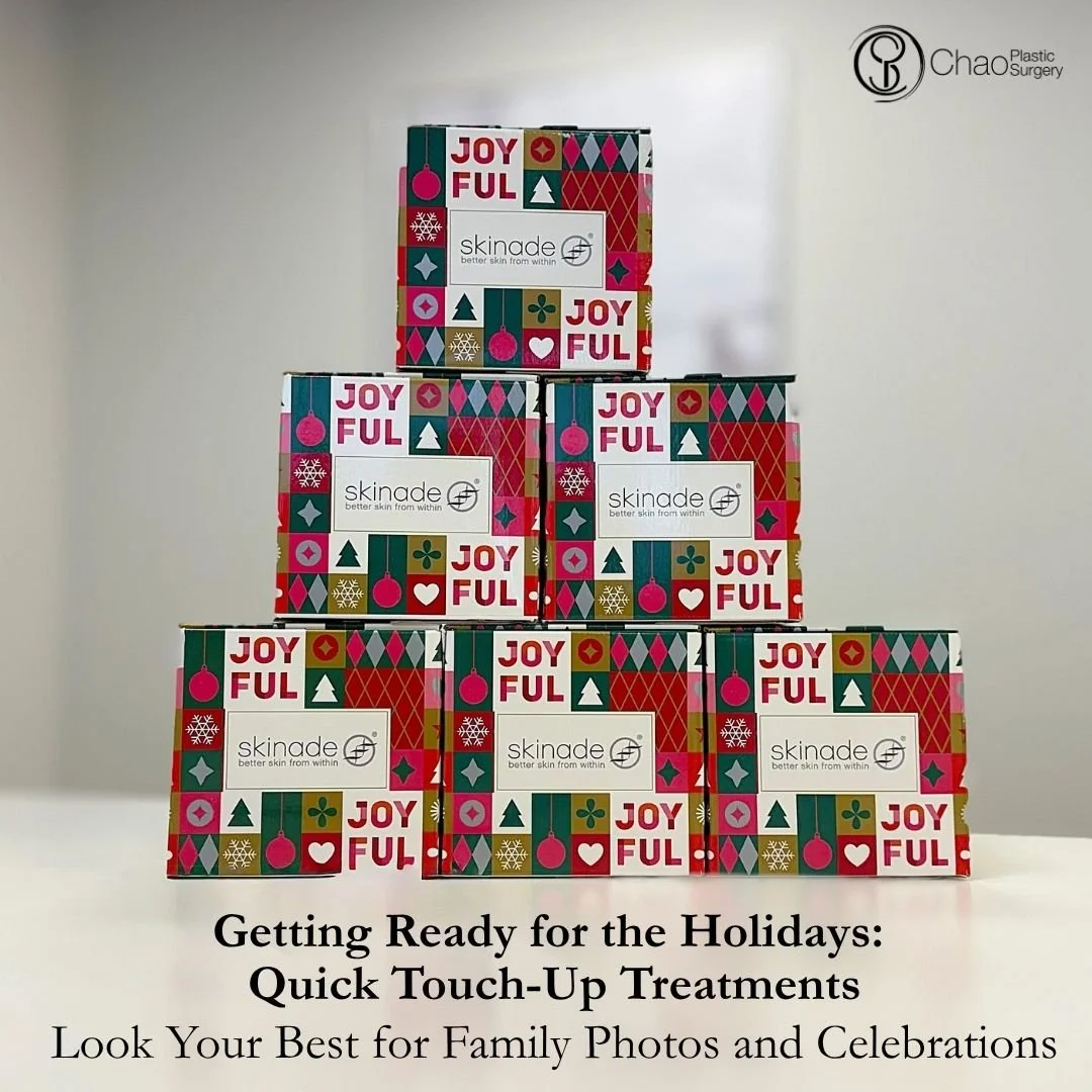 The holidays are here, and between family gatherings and endless photo opportunities, you might be thinking about a little cosmetic pick-me-up! At Vigour Aesthetics + Wellness, A Chao Plastic Surgery Med Spa, and Chao Plastic Surgery we have several 