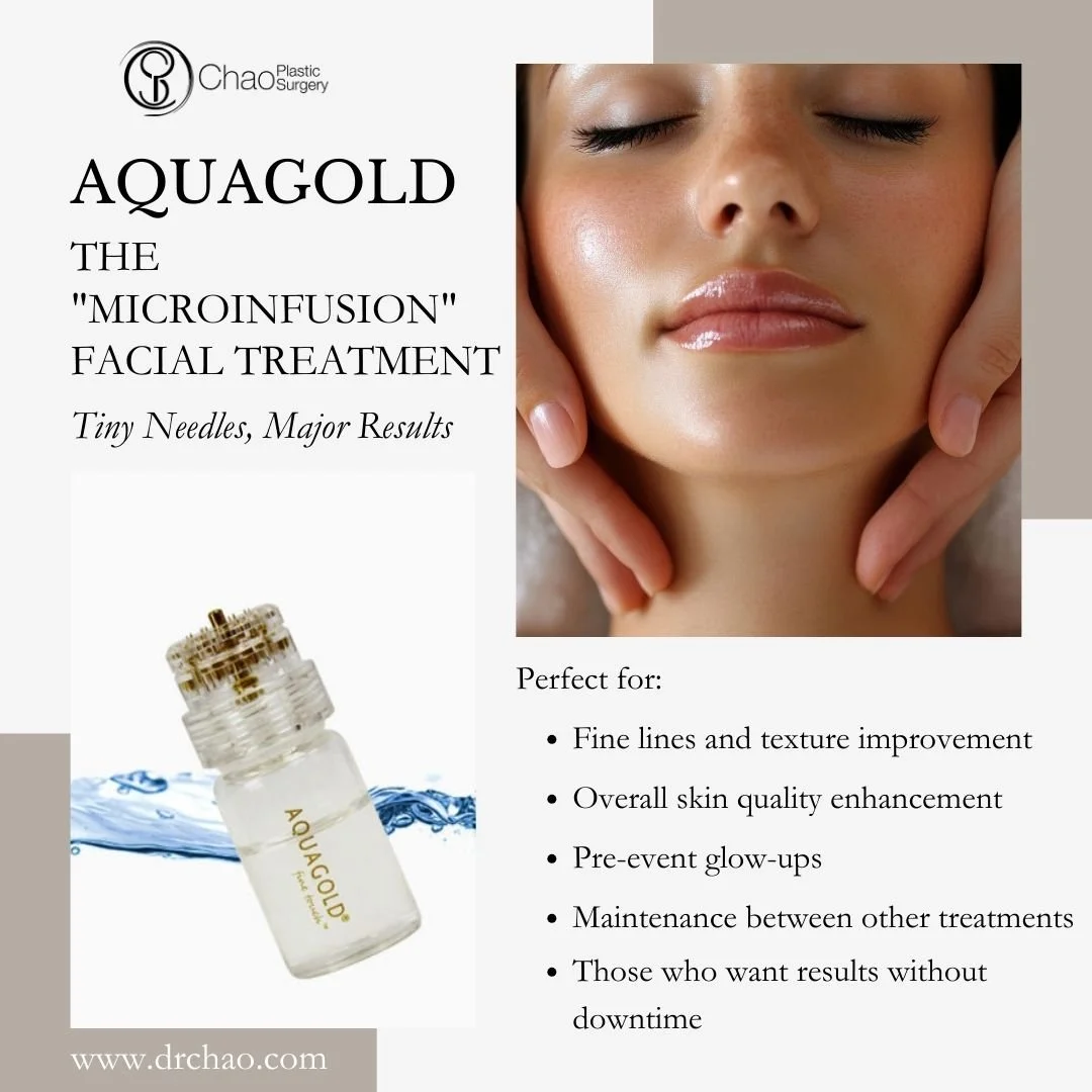 Have you heard about Aquagold? At Vigour Aesthetics + Wellness, A Chao Plastic Surgery Med Spa, this innovative microinfusion treatment is one of our most popular "lunchtime" procedures - and for good reason! It delivers customized serums d