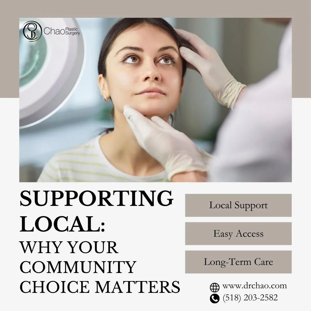 In our connected world, it's tempting to travel for bargain procedures or chase social media influencers to distant practices. But there's something special about choosing a local practice like Chao Plastic Surgery right here in Latham, NY! We're not