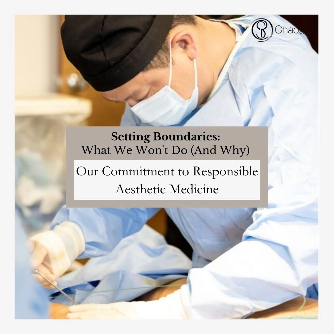 At Chao Plastic Surgery, we believe in transparency - including being honest about procedures or requests we'll decline. This isn't about being difficult; it's about maintaining our commitment to safety, ethics, and your best interests. Here's why we