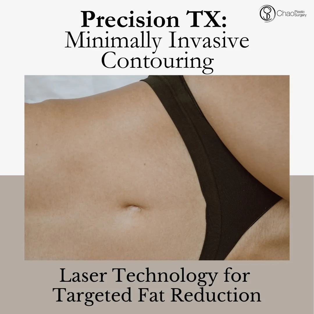 At Chao Plastic Surgery, we offer Precision TX - an innovative minimally invasive procedure that uses laser technology to target stubborn fat in specific areas while simultaneously tightening skin. This advanced treatment is perfect for patients who 