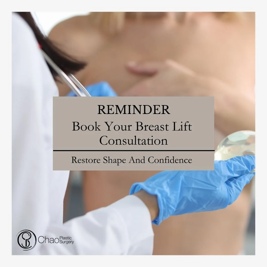 Thinking about a breast lift? Now&rsquo;s the perfect time to schedule your consultation with Dr. Chao. A mastopexy can rejuvenate your figure, remove excess skin, and lift your breasts for a natural, youthful profile.

🌟 Patients love the confidenc